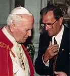 John Haffert and Pope John Paul II